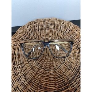 Vintage Eye Glasse Diane Von Furstenberg Horned Rim Gold Trim Eye Glasses Frames